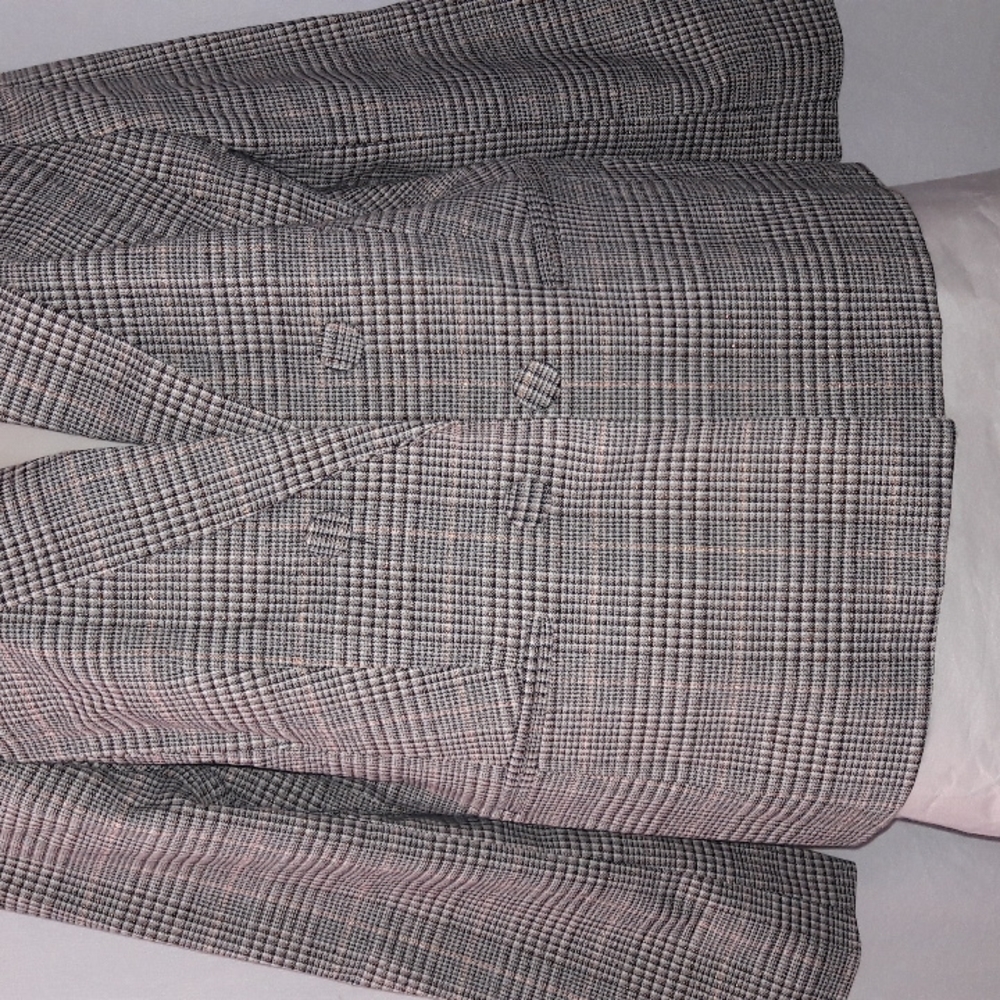 Worthington Women Plaid Jacket Size L Open Front Pockets Trendy - Picture 3 of 12
